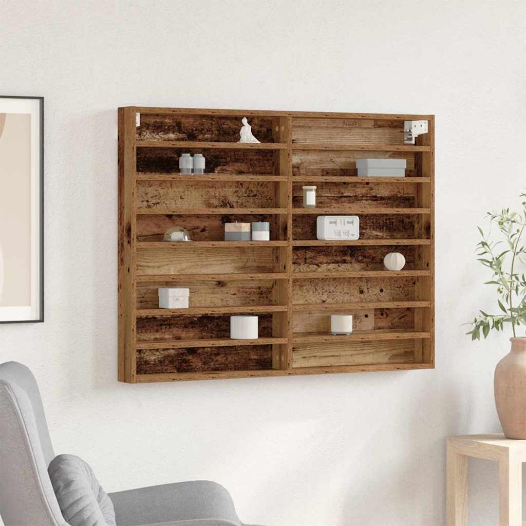 Display Cabinet with Shelf Old wood 60 x 8.5 x 58 cm