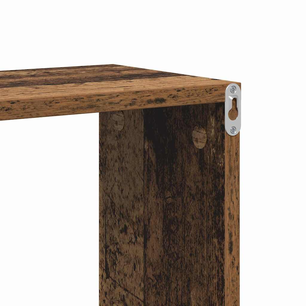 Estante de pared con estante Marrón Madera de ingeniería