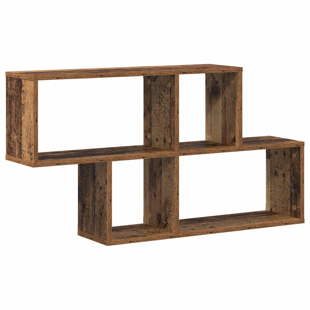 Estante de pared con estante Marrón Madera de ingeniería