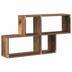 Estante de pared con estante Marrón Madera de ingeniería