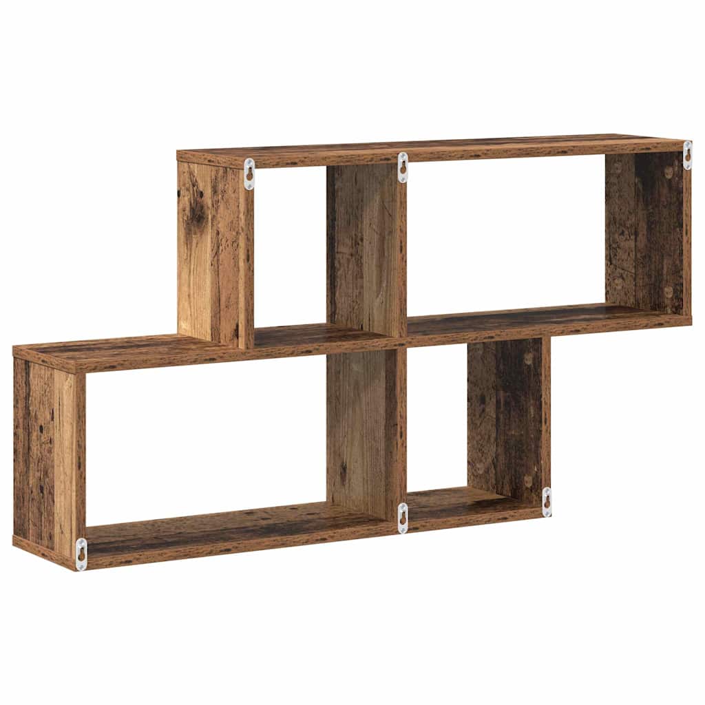 Estante de pared con estante Marrón Madera de ingeniería