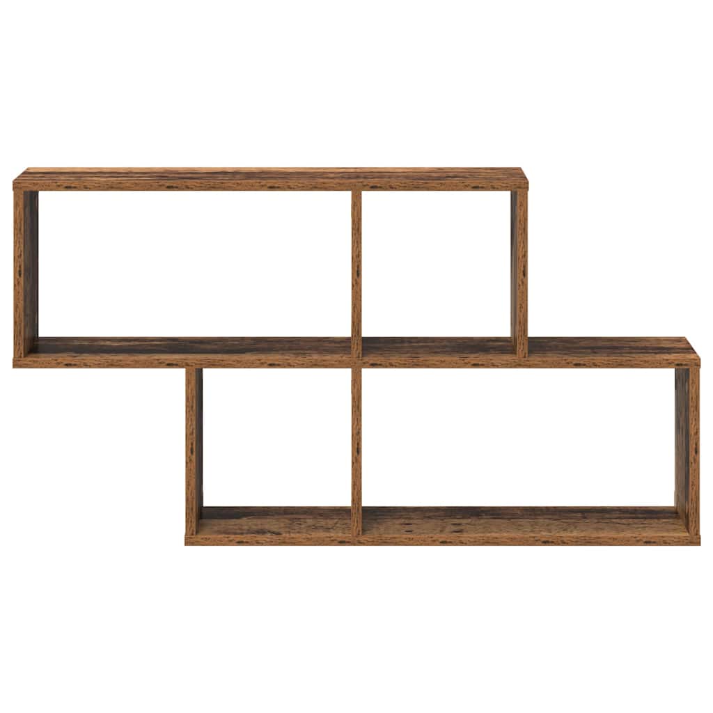 Estante de pared con estante Marrón Madera de ingeniería