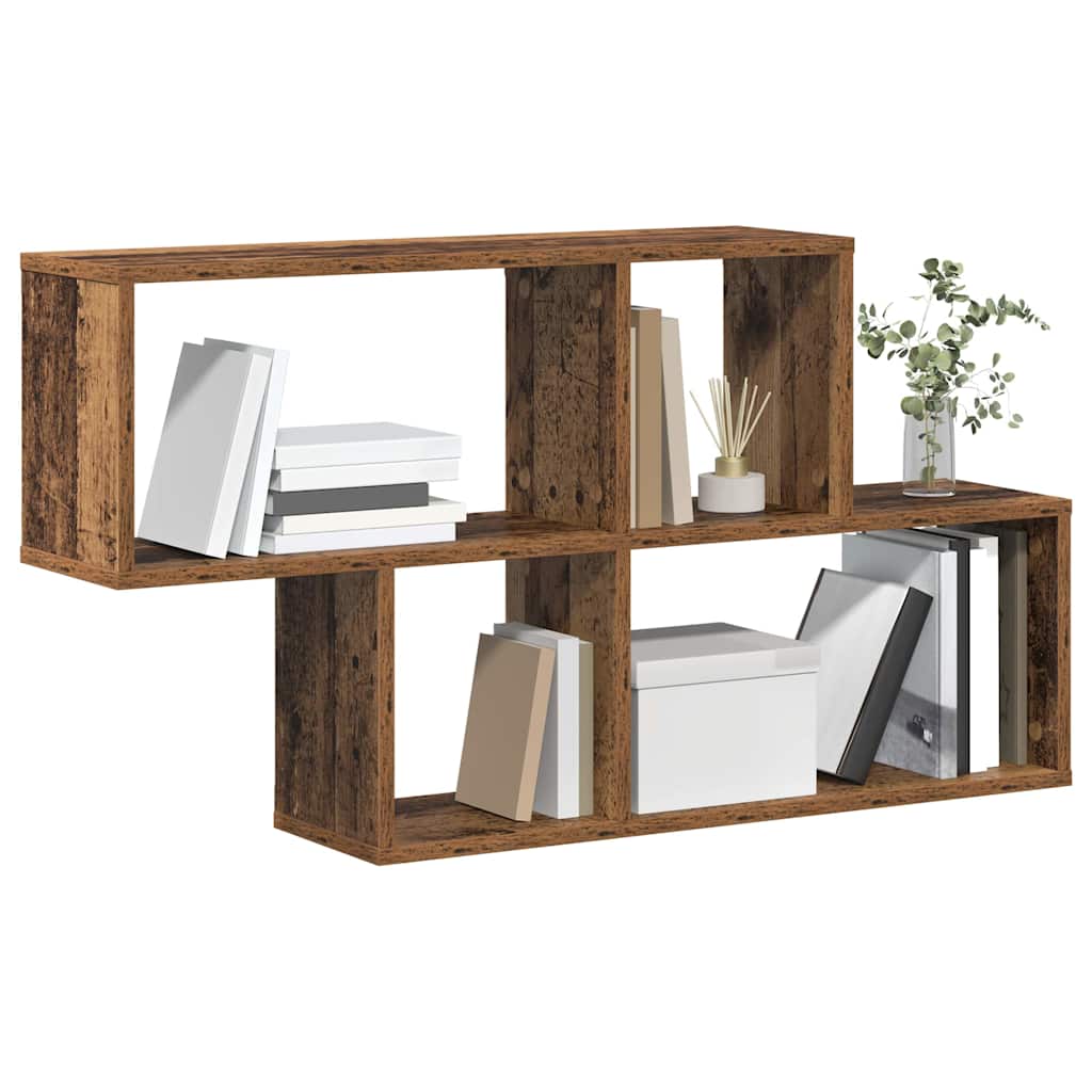 Estante de pared con estante Marrón Madera de ingeniería