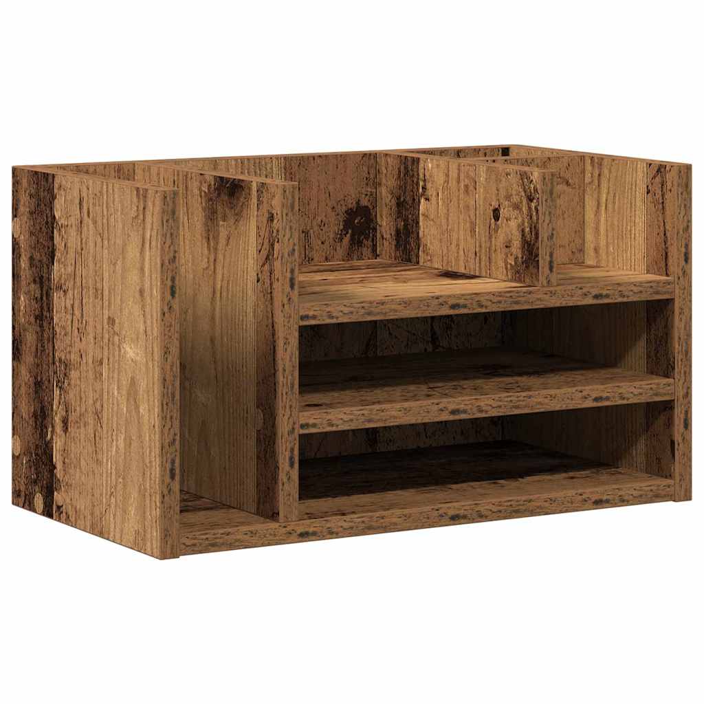 Organizador de Escritorio Madera vieja 44,5 x 24 x 25 cm