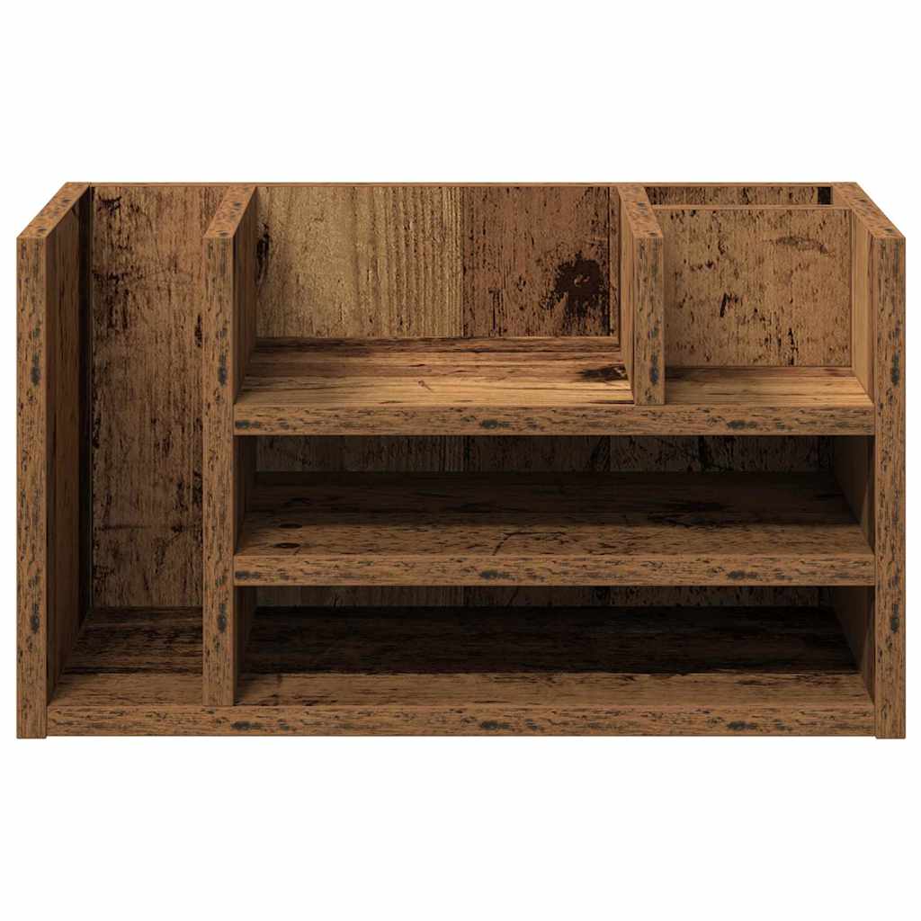 Organizador de Escritorio Madera vieja 44,5 x 24 x 25 cm