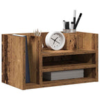 Organizador de Escritorio Madera vieja 44,5 x 24 x 25 cm