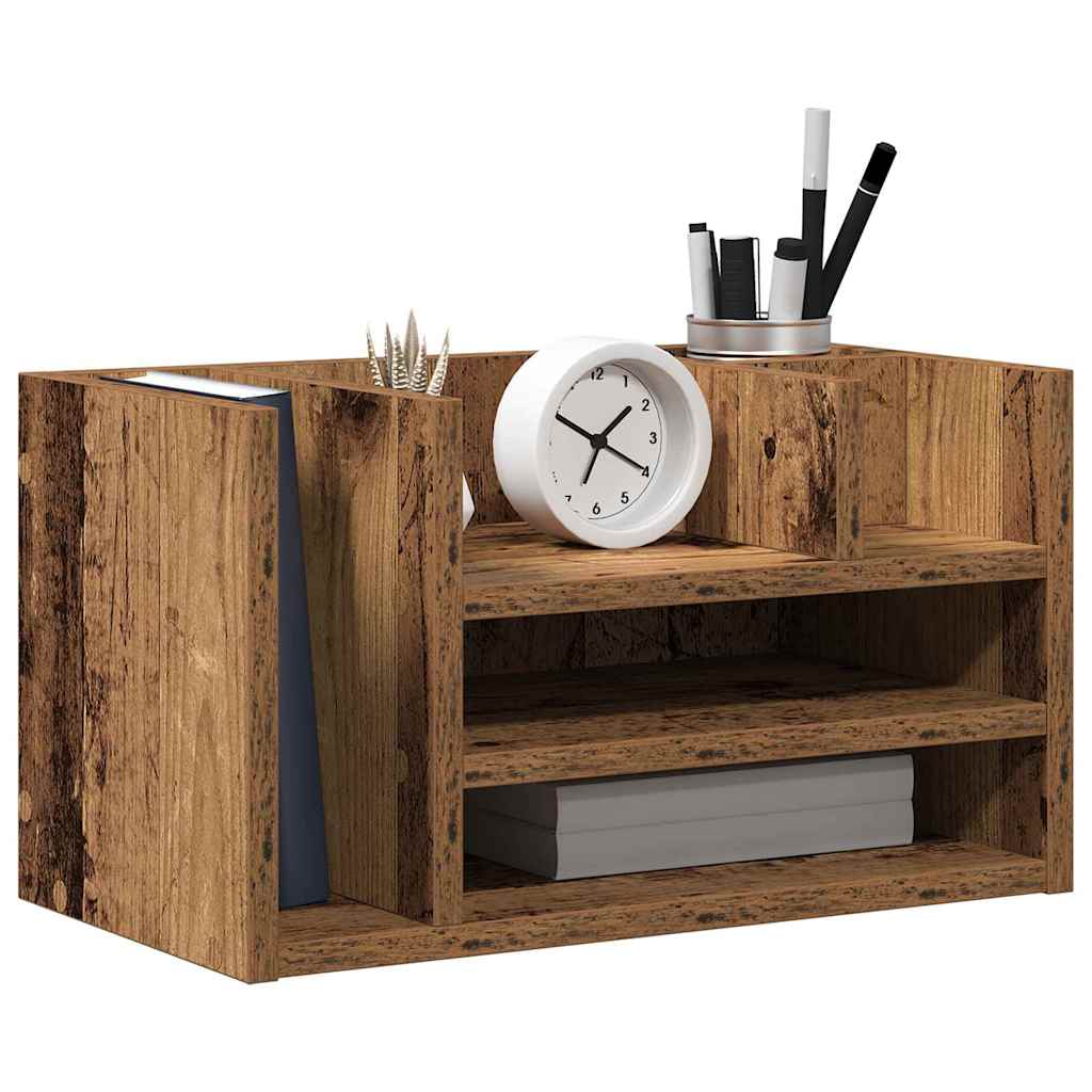 Organizador de Escritorio Madera vieja 44,5 x 24 x 25 cm
