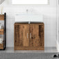 Bathroom Cabinet with Storage Black Oak 63 x 29 x 55 cm