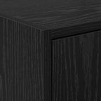 Gabinete de Baño con almacenamiento Roble Negro 63 x 29 x 55 cm
