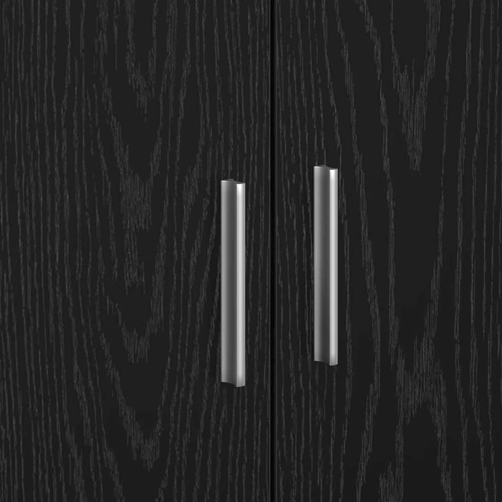 Gabinete de Baño con almacenamiento Roble Negro 63 x 29 x 55 cm
