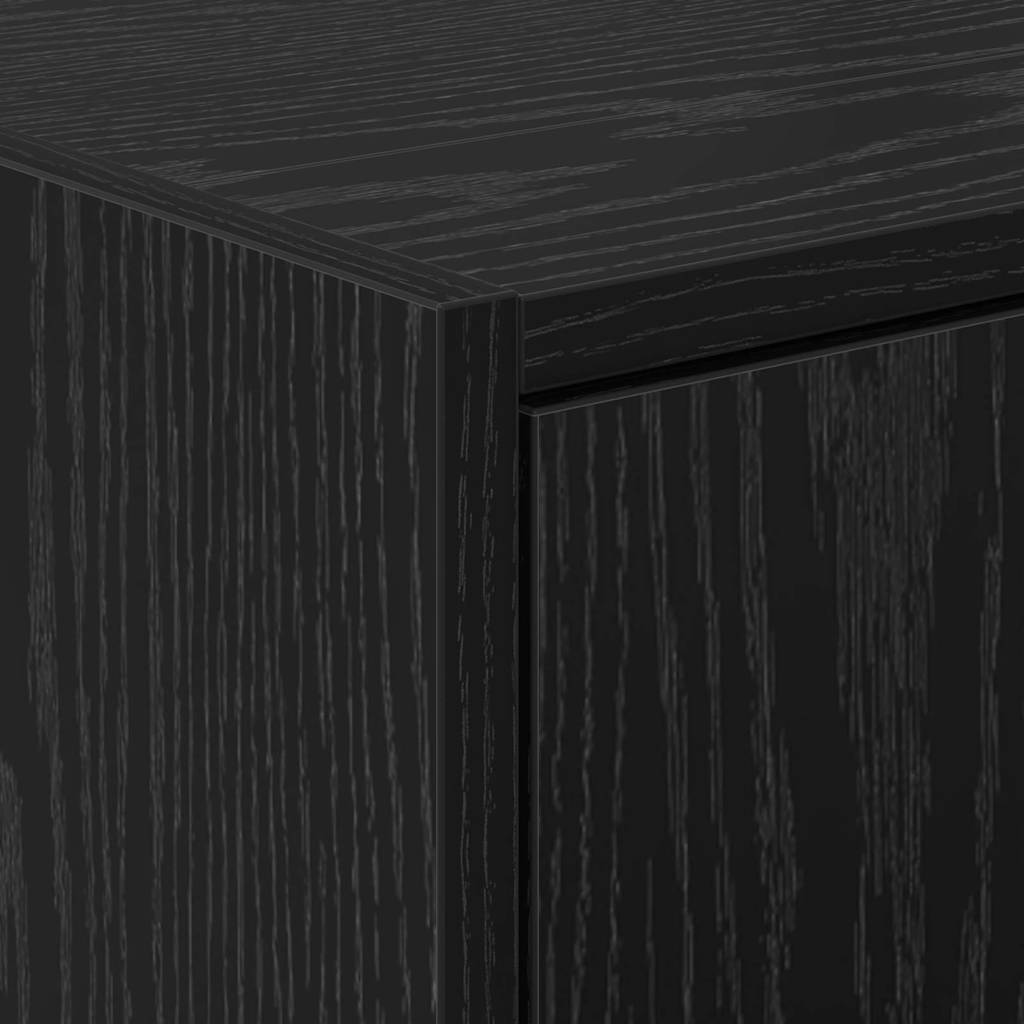 Mueble de Cuarto de Baño con puerta Roble Negro 63 x 29 x 55 cm