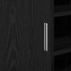Mueble de Cuarto de Baño con puerta Roble Negro 63 x 29 x 55 cm