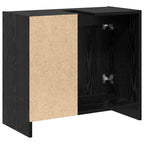 Mueble de Cuarto de Baño con puerta Roble Negro 63 x 29 x 55 cm