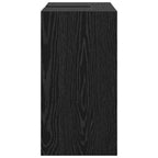 Mueble de Cuarto de Baño con puerta Roble Negro 63 x 29 x 55 cm