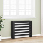 Cubierta de Radiador Roble Negro 104 x 20 x 82 cm