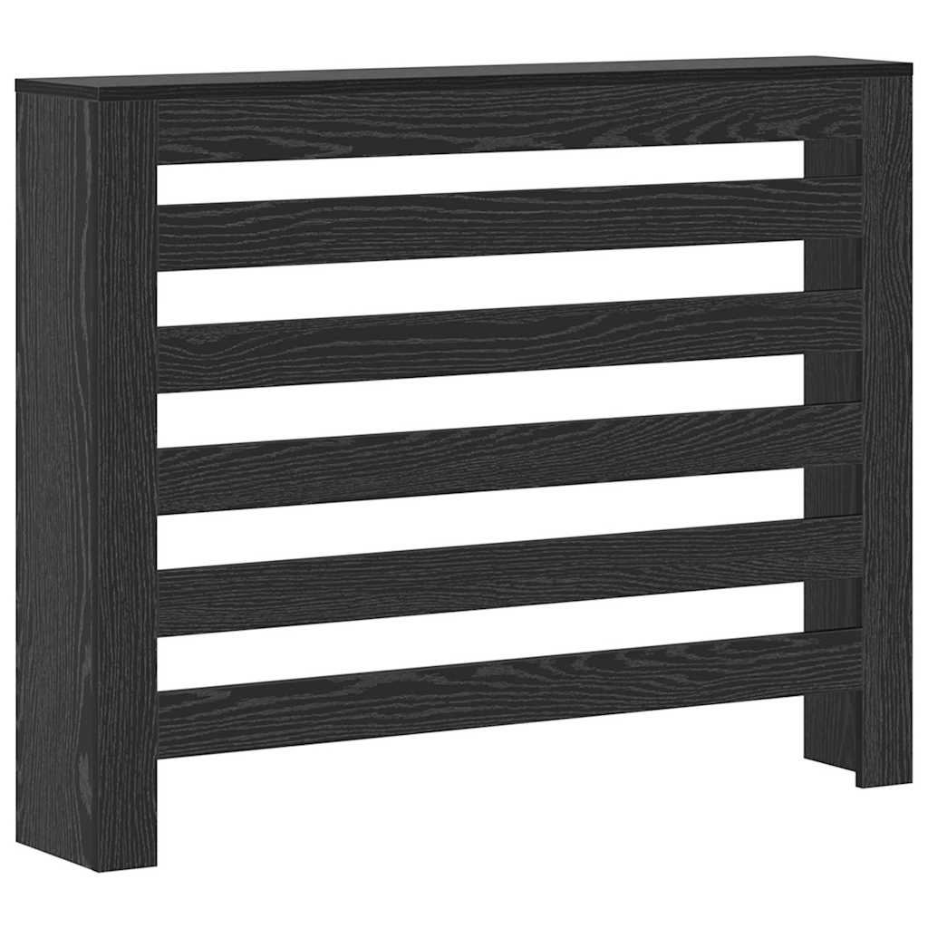 Cubierta de Radiador Roble Negro 104 x 20 x 82 cm