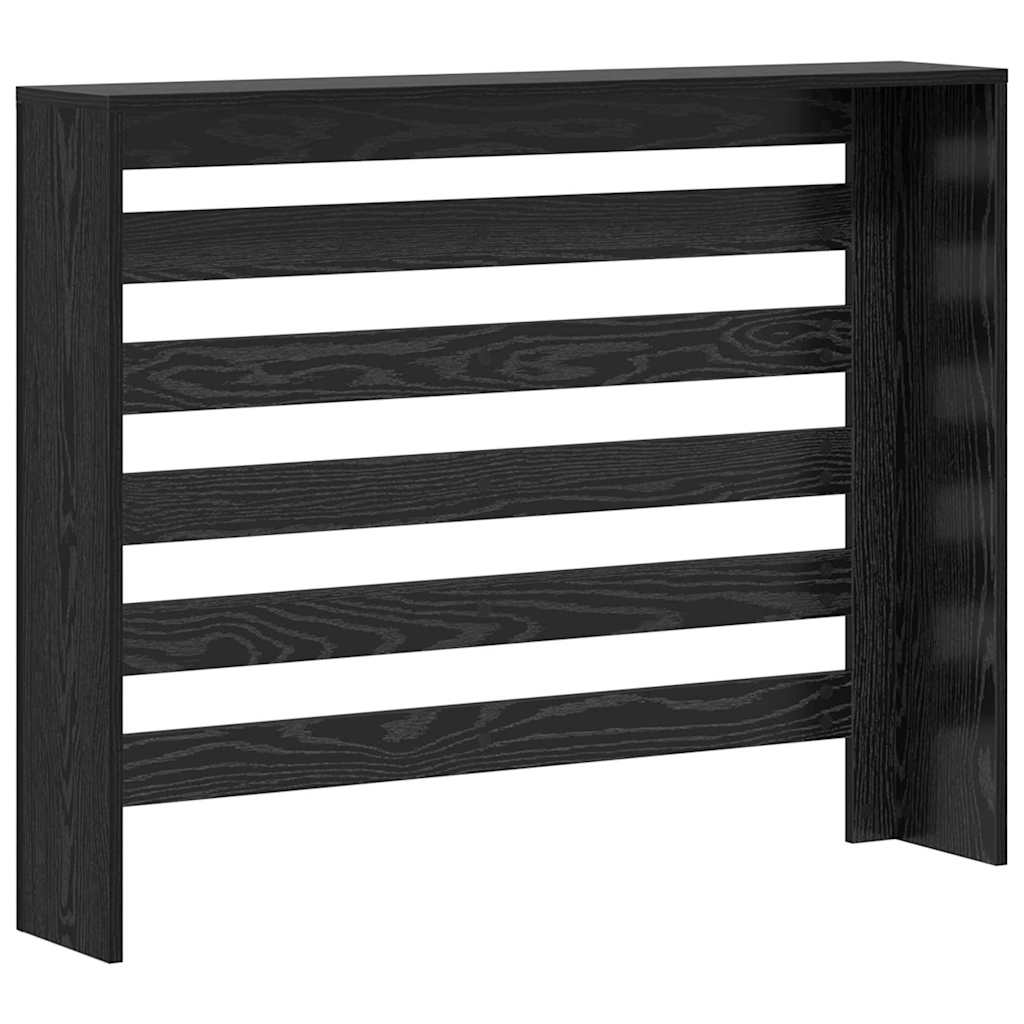 Cubierta de Radiador Roble Negro 104 x 20 x 82 cm
