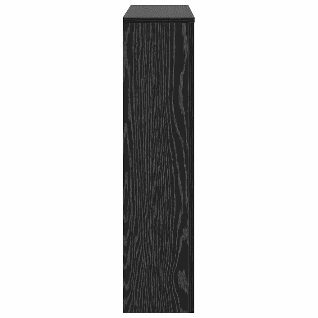 Cubierta de Radiador Roble Negro 104 x 20 x 82 cm