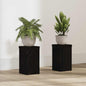 Plant stand 2 pcs Black Oak 10 x 10 x 18 cm
