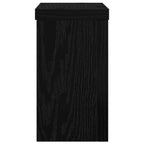 Soporte de plantas 2 pcs Roble Negro 10 x 10 x 18 cm