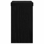 Soporte de plantas 2 pcs Roble Negro 10 x 10 x 18 cm