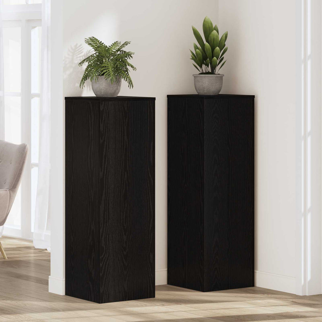 Soporte de plantas Roble Negro 33 x 33 x 100 cm