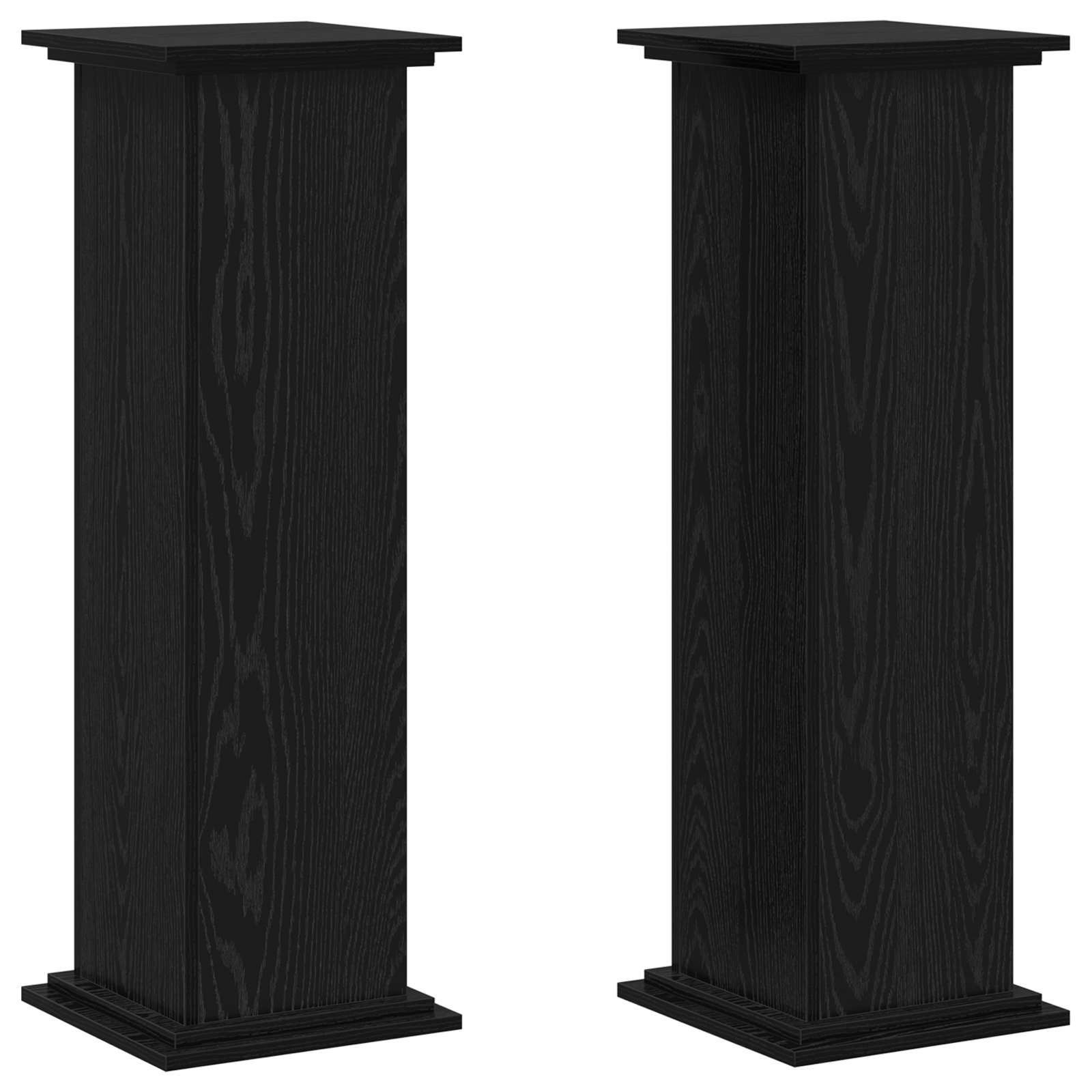 Soporte de plantas Roble Negro 33 x 33 x 100 cm