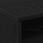 Armario con estante con rueda Roble Negro 60 x 48 x 74.5 cm