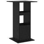 Mesa de Bar Roble Negro 60 x 60 x 100 cm Madera contrachapada