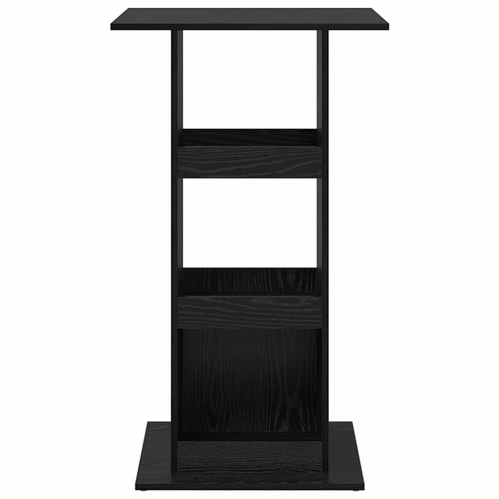 Mesa de Bar Roble Negro 60 x 60 x 100 cm Madera contrachapada