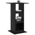 Mesa de Bar Roble Negro 60 x 60 x 100 cm Madera contrachapada