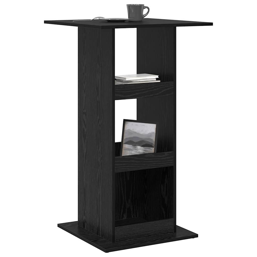 Mesa de Bar Roble Negro 60 x 60 x 100 cm Madera contrachapada