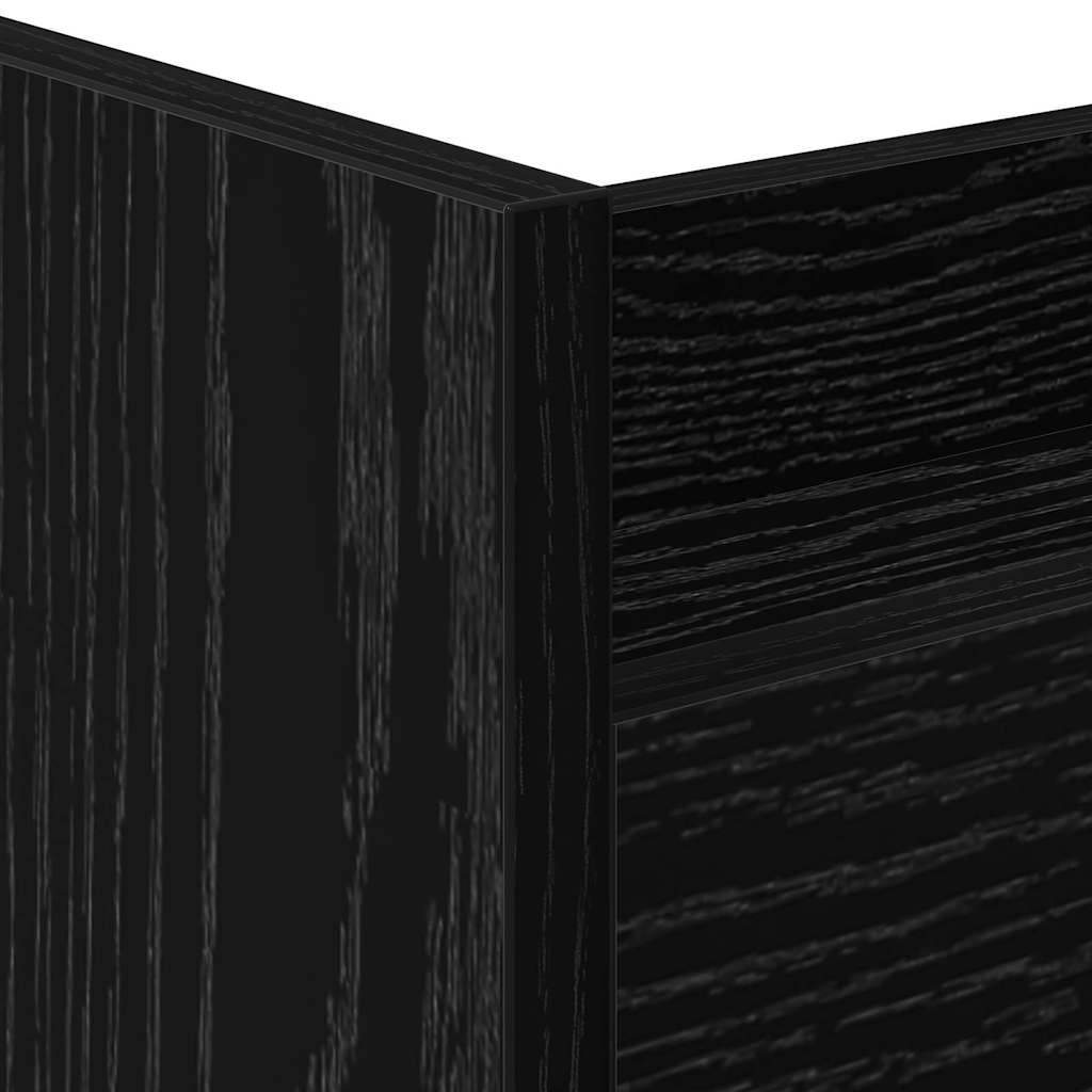 Carro de Almacenamiento Estrecho Roble Negro 60 x 22 x 80 cm
