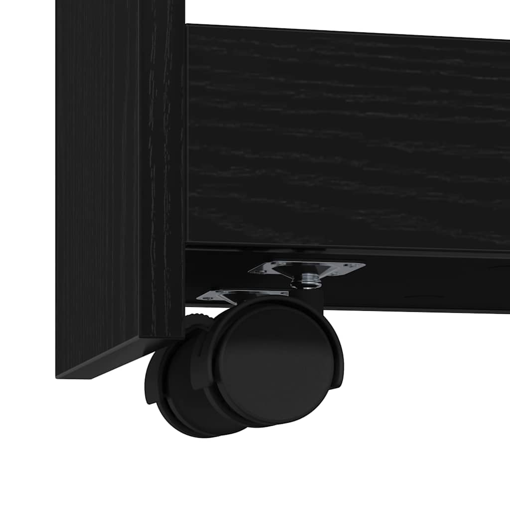 Carro de Almacenamiento Estrecho Roble Negro 60 x 20 x 82 cm