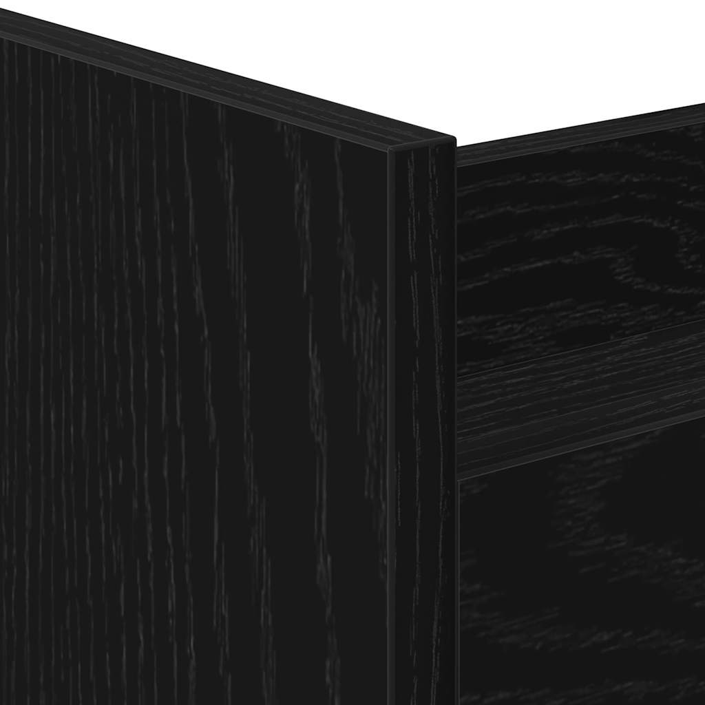 Carro de Almacenamiento Estrecho Roble Negro 60 x 20 x 82 cm