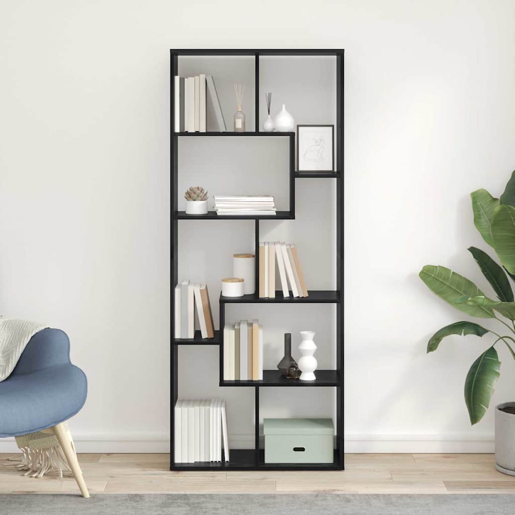 Librería Roble Negro 67 x 25 x 162 cm Madera de ingeniería