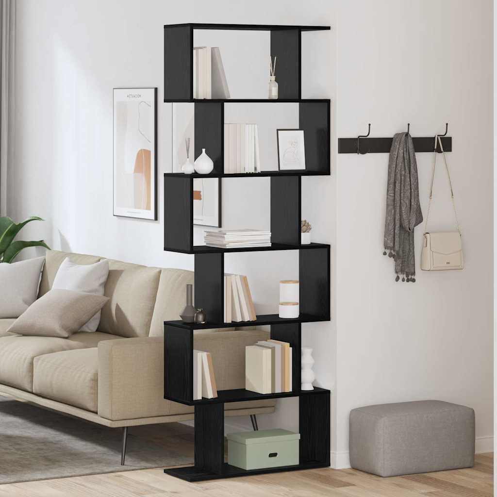 Librería Roble Negro 70 x 24 x 129 cm Madera de ingeniería