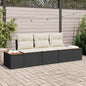 3-piece Outdoor Sofa Set Beige Synthetic Rattan