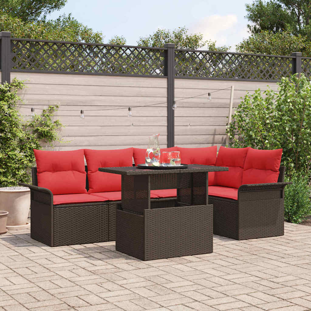 Conjunto de sofá de jardín 9 pcs Gris Poliratán