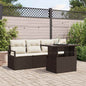 Outdoor sofa set 5 pcs Light synthetic rattan