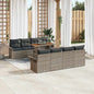 7-piece Garden Sofa Set Beige and Cream Synthetic Rattan