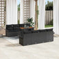 7-piece Garden Sofa Set Beige and Cream Synthetic Rattan