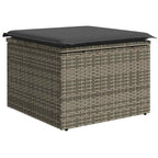 Conjunto de sofás de jardín 8 pcs Gris ratán sintético