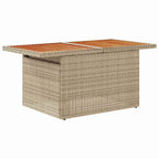 Conjunto de sofá de jardín con cojín 10 pcs beige y crema
