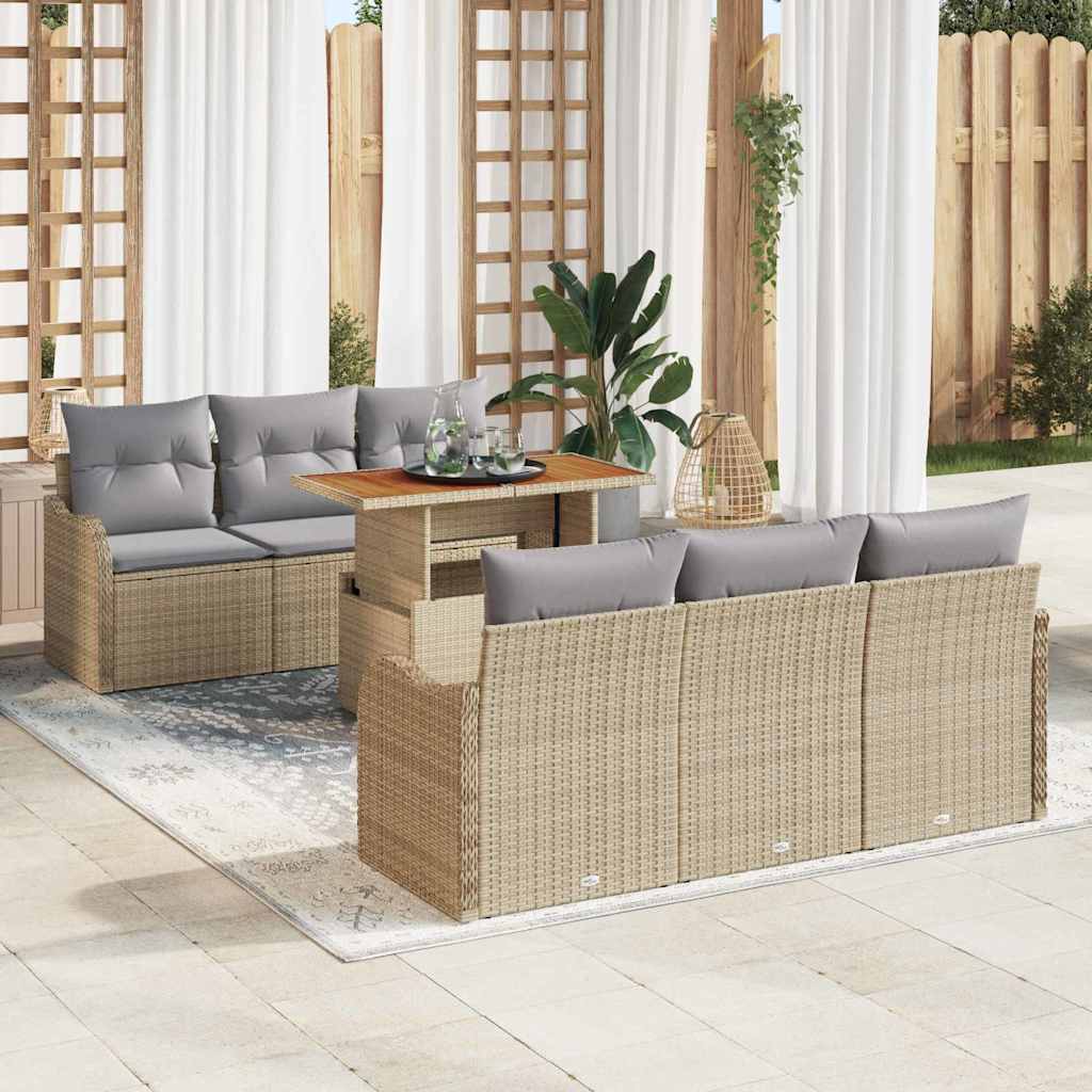 Conjunto de sofás de jardín 9 pcs Negro y Turquesa