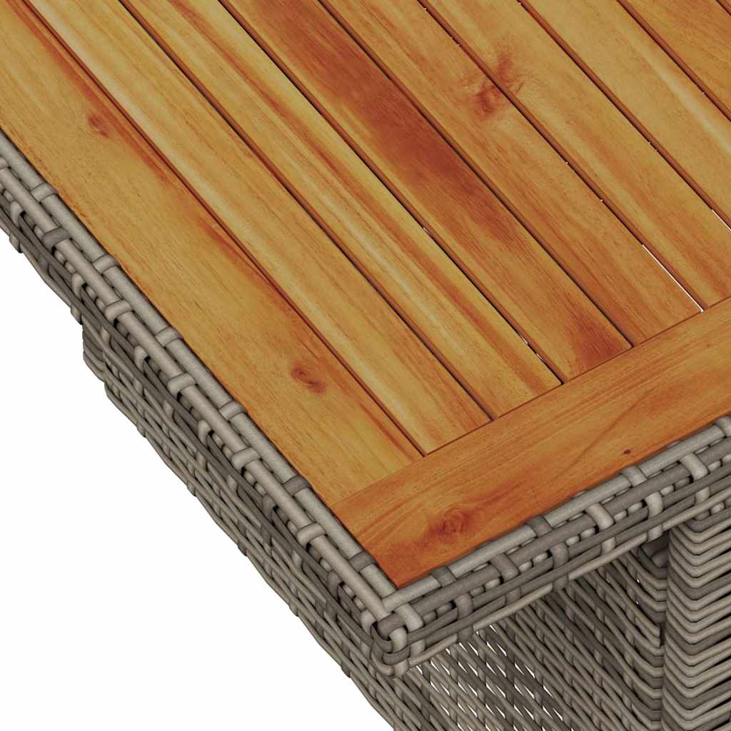Conjunto de sofás de jardín 6 pcs Gris ratán sintético