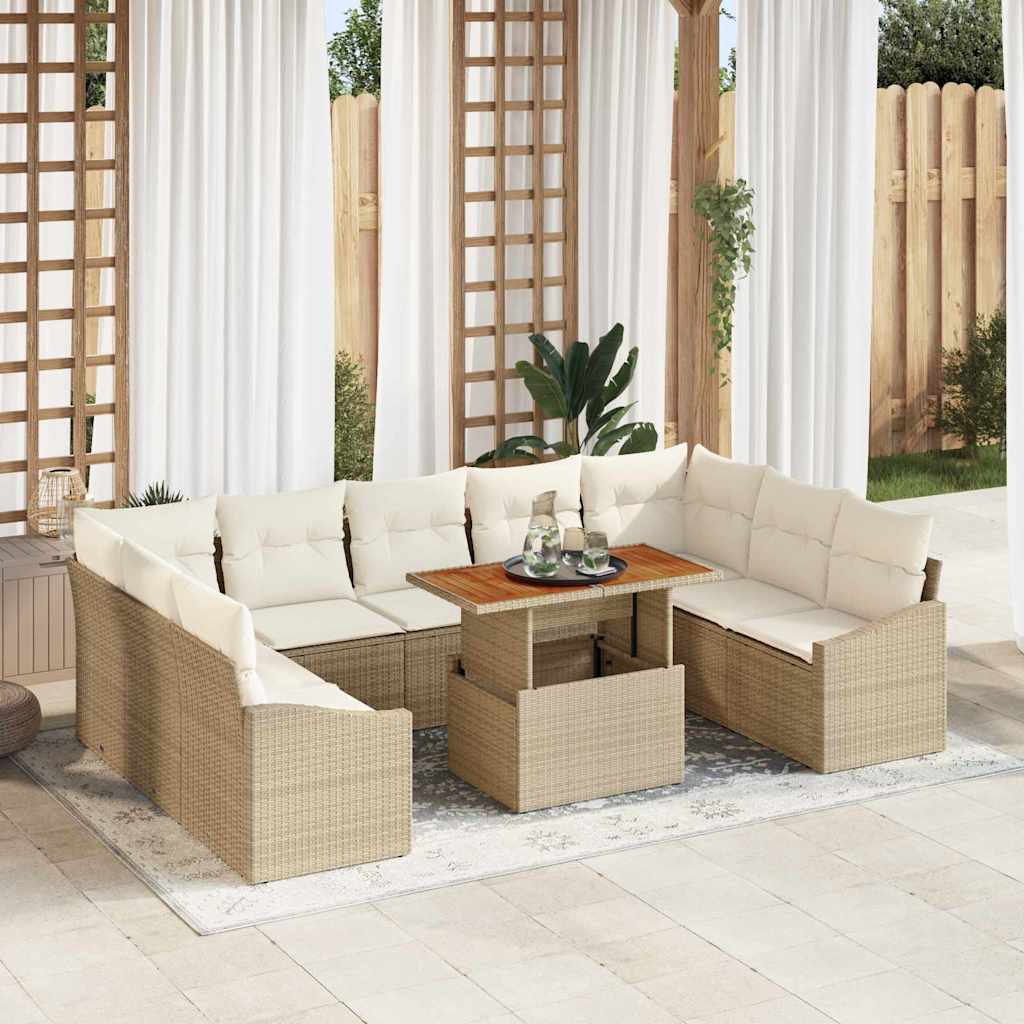Conjunto de Comedor de Jardín 7 pcs Negro y Verde Azulado