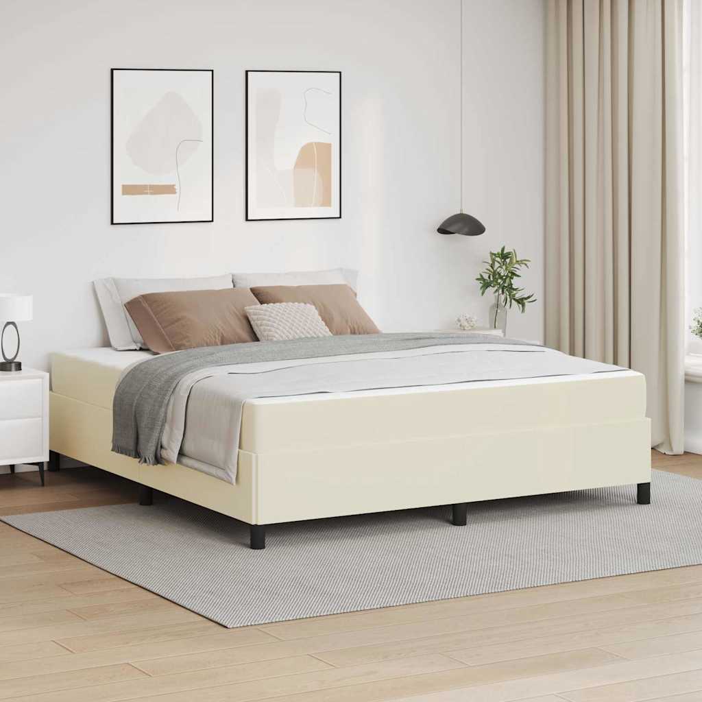 Estrutura de cama Cappuccino 160 x 200 cm tecido