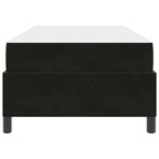 Estructura de cama con colchón Negro 80 x 200 cm tela
