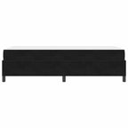 Estructura de cama con colchón Negro 80 x 200 cm tela